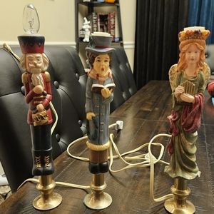 3 Vintage Christmas electric candles